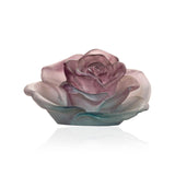 Rose Passion Green & Pink  Crystal Flower