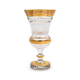 Felicia Romantic Vase Footed 35Cm Gold Finish