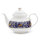 Stewart Platinum, Gold & Blue 15 Pc Tea Set for 6