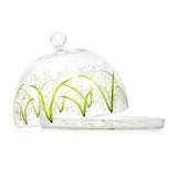 Lilly Of The Valley Large Cake Clear Stand With Cover