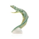 Lizard On Leaf Figurine