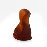 Hand Made Fine Crystal Ganesh - Orange 25 Cm