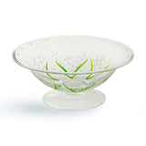 Hand Painted Crystal Footed Bowl