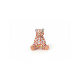 Baby Bear Sitting Figurine Hand Painted 24K Gold Accents