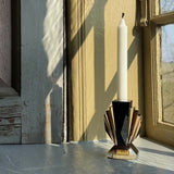 Brooklyn Hand Cut Crystal Candle Holder