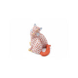 Two Kittens Figurine Hand Painted 24K Gold Accents