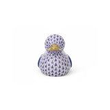 Duck Figurine Hand Painted 24K Gold Accents