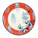 Bloomy Red Feather Side Plate