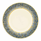 Abstract Border Dessert Plate