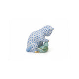 Kitten & Duckling Figurine Hand Painted 24K Gold Accents