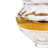 Felicia Romantic Vase Footed 35Cm Gold Finish