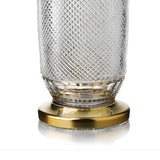 Tulipan Vase Hand Cut Crystal 24K Gold 30.5 Cm