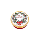 Merry Christmas Wreath Enamel Box