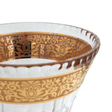 Romantic  Vase Footed 35Cm Gold Finish