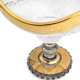 Felicia Romantic Large Centre Piece Footed 30.5 cm - Gold Finish