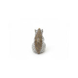 Baby Squirrel Figurine Hand Painted 24K Gold Accents