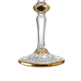 Felicia Romantic Crystal White Wine Glass 170 ml with 24K Gold Accents