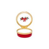 Merry Christmas Wreath Enamel Box
