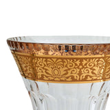 Romantic  Vase Footed 35Cm Gold Finish