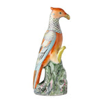 de Gournay famille rose parrot figurine, side view