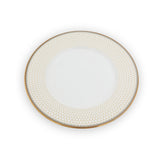 Antler Trellis Ivory & Gold Dinner Plate 10"