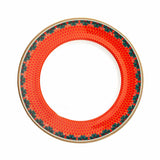 Antler Trellis & Stag Red Dinner Plate 10"