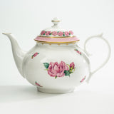 Shell Garden Floral Rose Pink Teapot