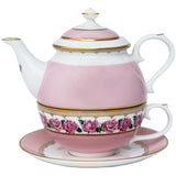 Shell Garden Floral Rose Pink - Tea for One Set