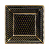 Antler Trellis Black & Gold Square Tray