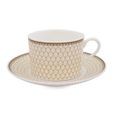 Antler Trellis Ivory Teacup & Saucer