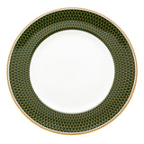 Antler Trellis Dark Green & Gold Side Plate - 8"