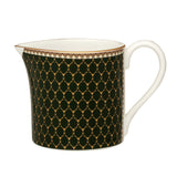 Antler Trellis Dark Green & Gold Creamer