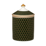 Antler Trellis Dark Green & Gold Scottish Pine Lidded Candle