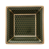 Antler Trellis Green & Gold Square Tray