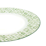 Basket Weave Green Charger Plate 13"