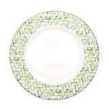 Basket Weave Green Side Plate - 8"