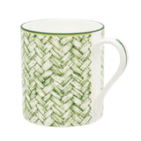 Basket Weave Green Mug