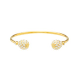 Agama Cream & Gold - Torque Bangle