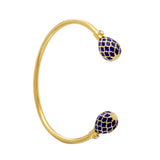 Agama Deep Cobalt & Gold - Torque Bangle