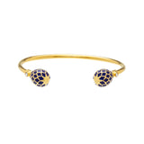 Agama Deep Cobalt & Gold - Torque Bangle