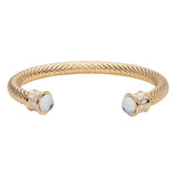 Salamander Diamond & Gold - Torque Bangle