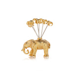 Small Gold Coloured Elephant Cocktail Pick Set