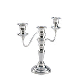 Silver Plated Classic Dual Purpose 3 Light Candle Stand