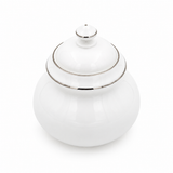 Signature White and Platinum 11 Pc Tea Set for 4