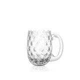 Clear Crystal Beer Mug Small 12 cm