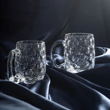 Clear Crystal Beer Mug Small 12 cm