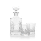 Flat Top Barrel Decanter and Classic Whisky Tumbler Set