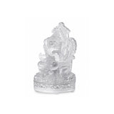 Hand Made Crystal Ganesh Clear Small 12 cm