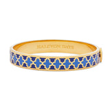 Agama Deep Cobalt & Bluebell Gold - Hinged Bangle - 1cm