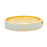 Bee Sparkle Forget me Not Gold - Hinged Bangle - 13mm